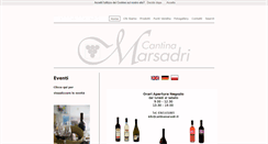 Desktop Screenshot of cantinemarsadri.com